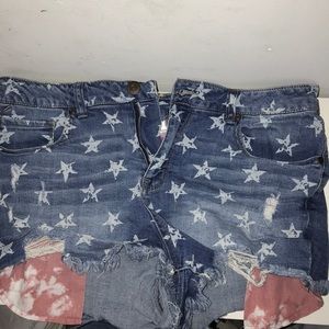 Jean Shorts with Stars